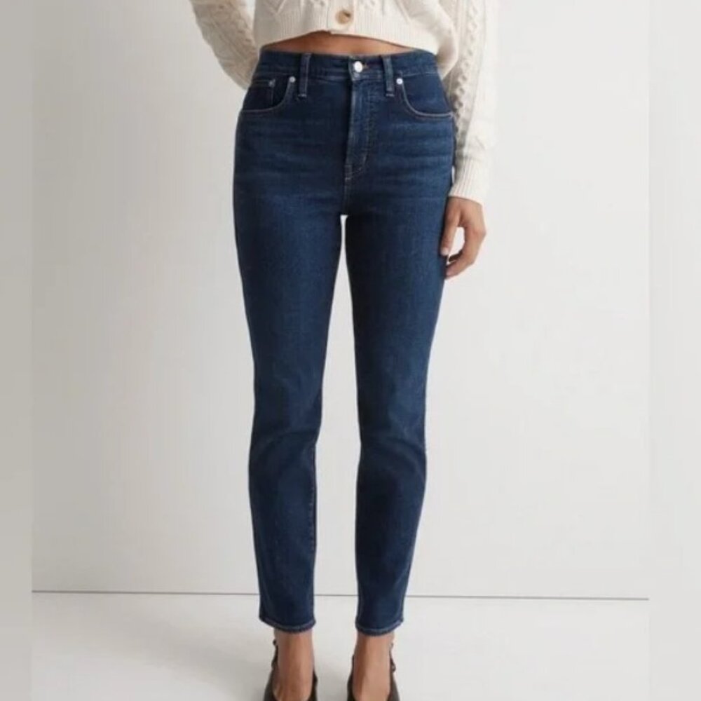 MADEWELL The Curvy Perfect Vintage Jeans Stretch Dark Blue Size 31